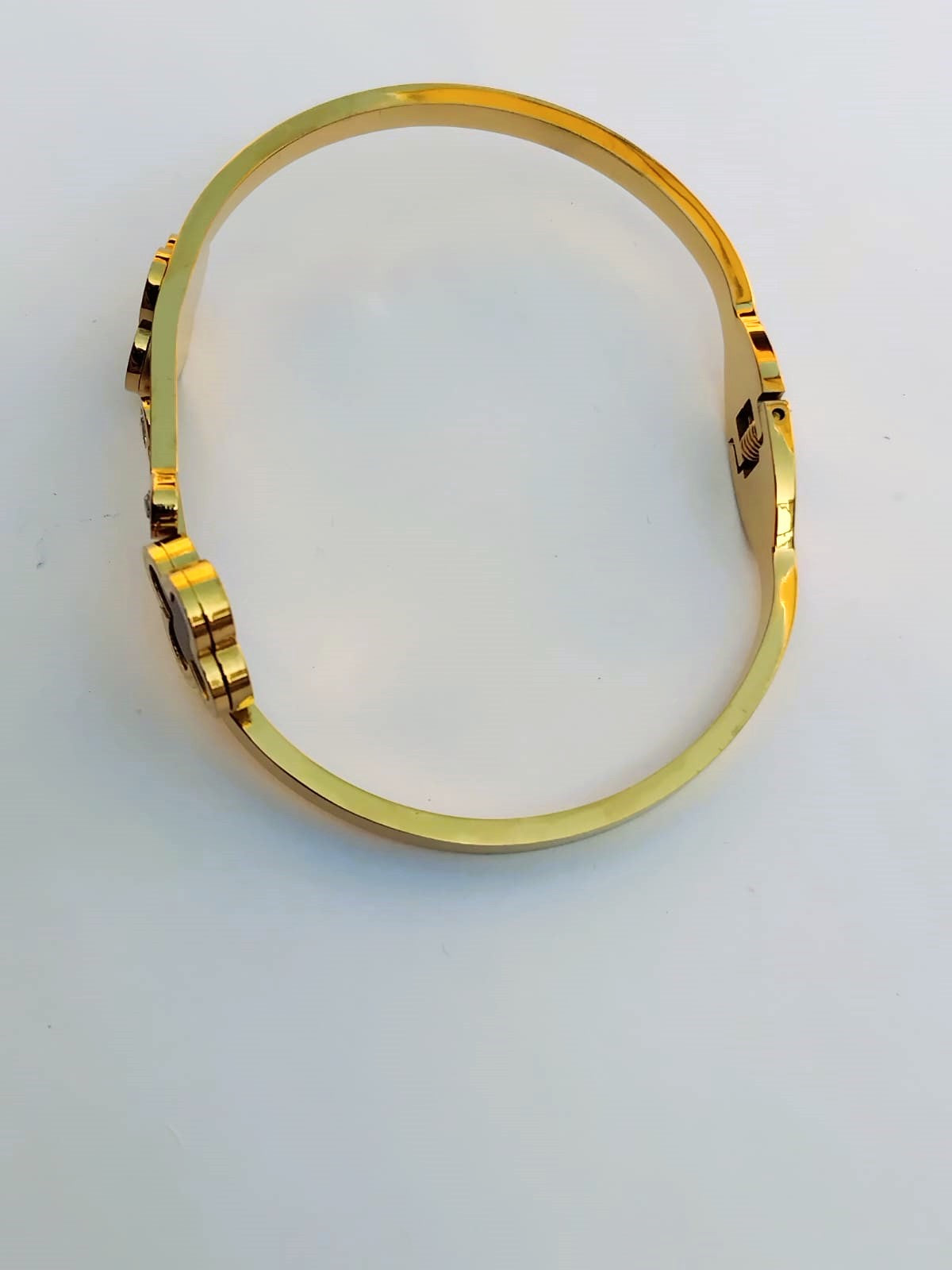 Luxury Clover Double Flower Bracelet | Stainless Steel Fashion Jewelry Bangle