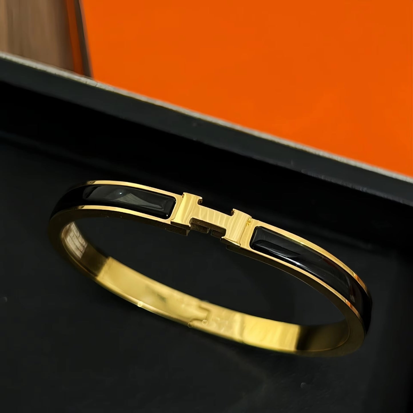 Luxury H Bracelet for Women – Stainless Steel & Natural Shell | Mazia Fashion