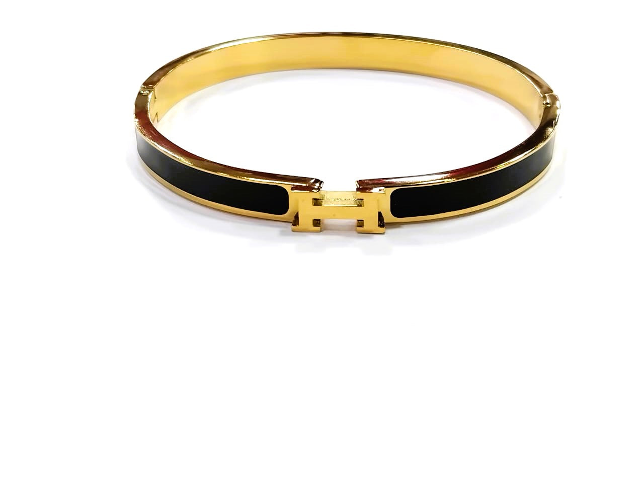 Luxury H Bracelet for Women – Stainless Steel & Natural Shell | Mazia Fashion