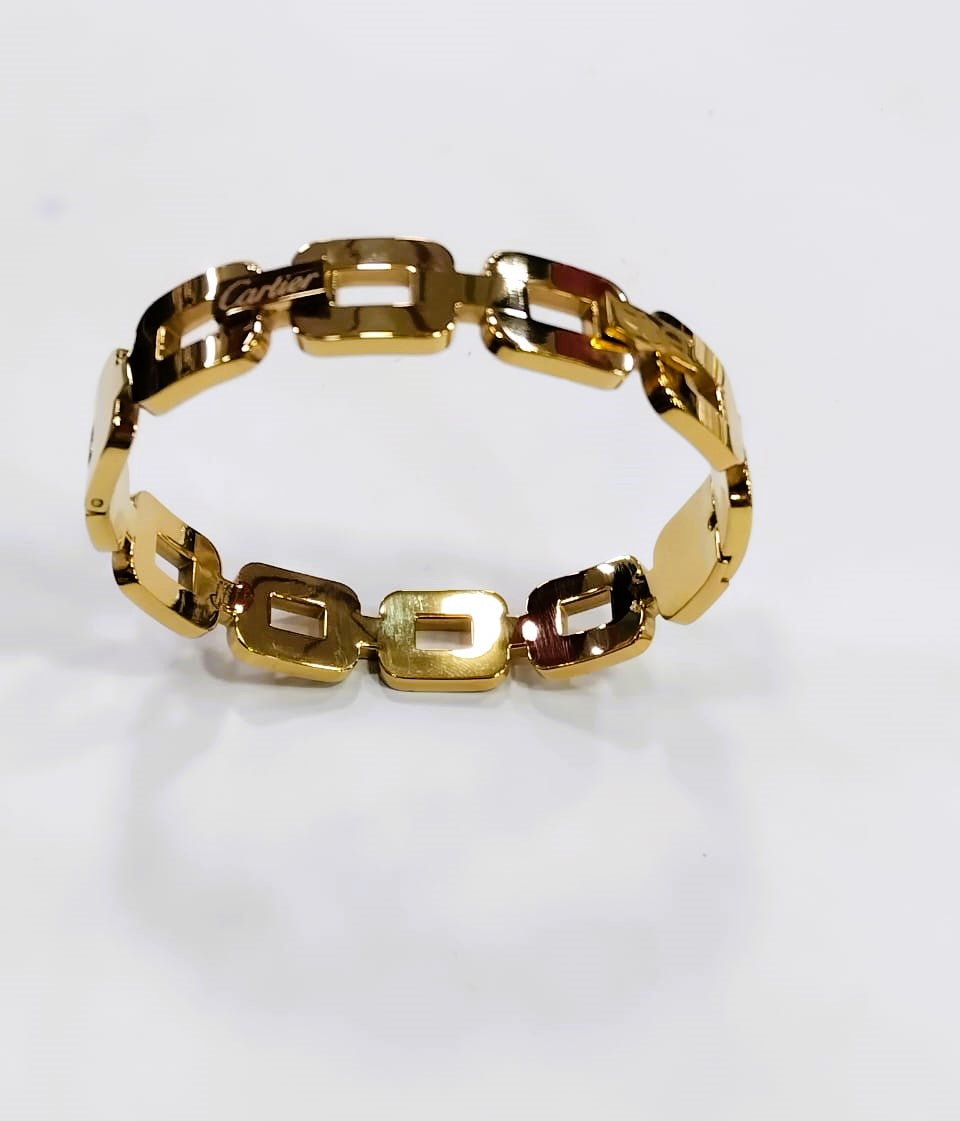 Trendy Golden Bangle – Stainless Steel Bracelet