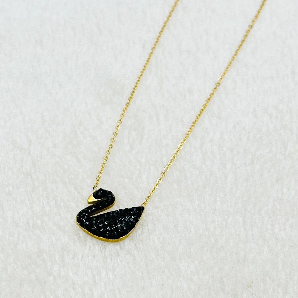 Swan Chain Necklace – Stainless Steel Locket Pendant for Girls | Mazia Fashion