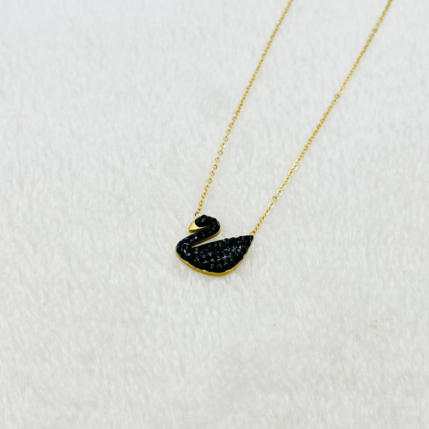 Swan Chain Necklace – Stainless Steel Locket Pendant for Girls | Mazia Fashion