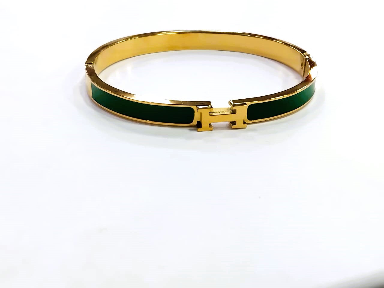 Luxury H Bracelet for Women – Stainless Steel & Natural Shell | Mazia Fashion