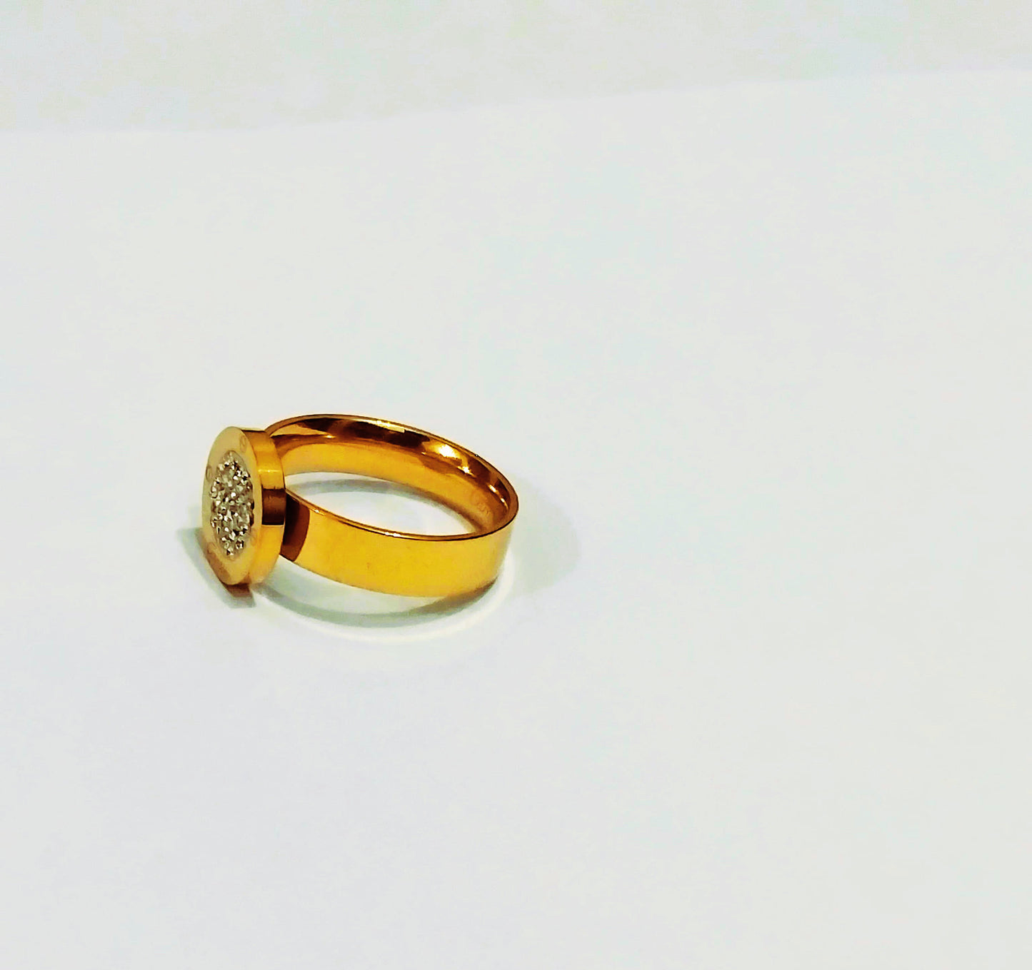 Stunning Stainless Steel Rings for Women with White Shining Crystal Stones | Mazia Fashion