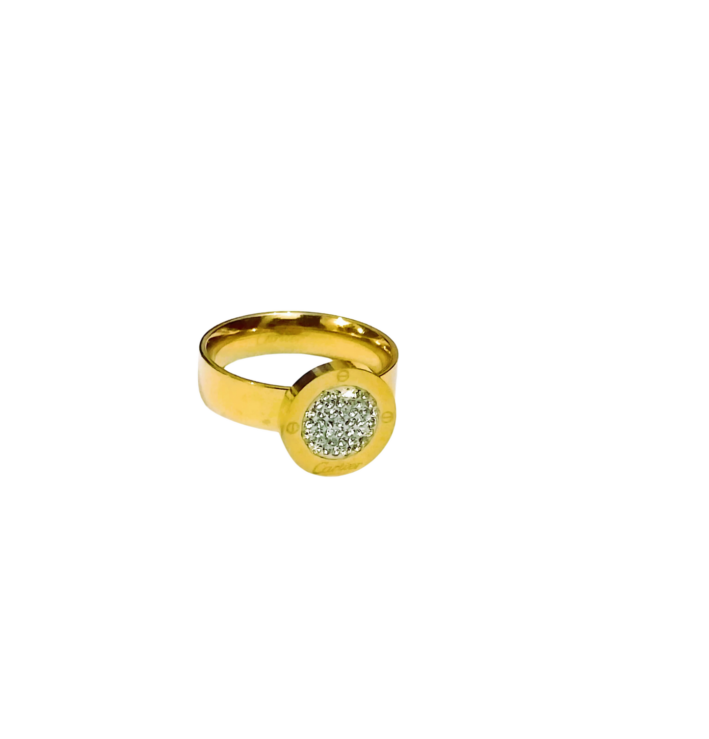 Stunning Stainless Steel Rings for Women with White Shining Crystal Stones | Mazia Fashion