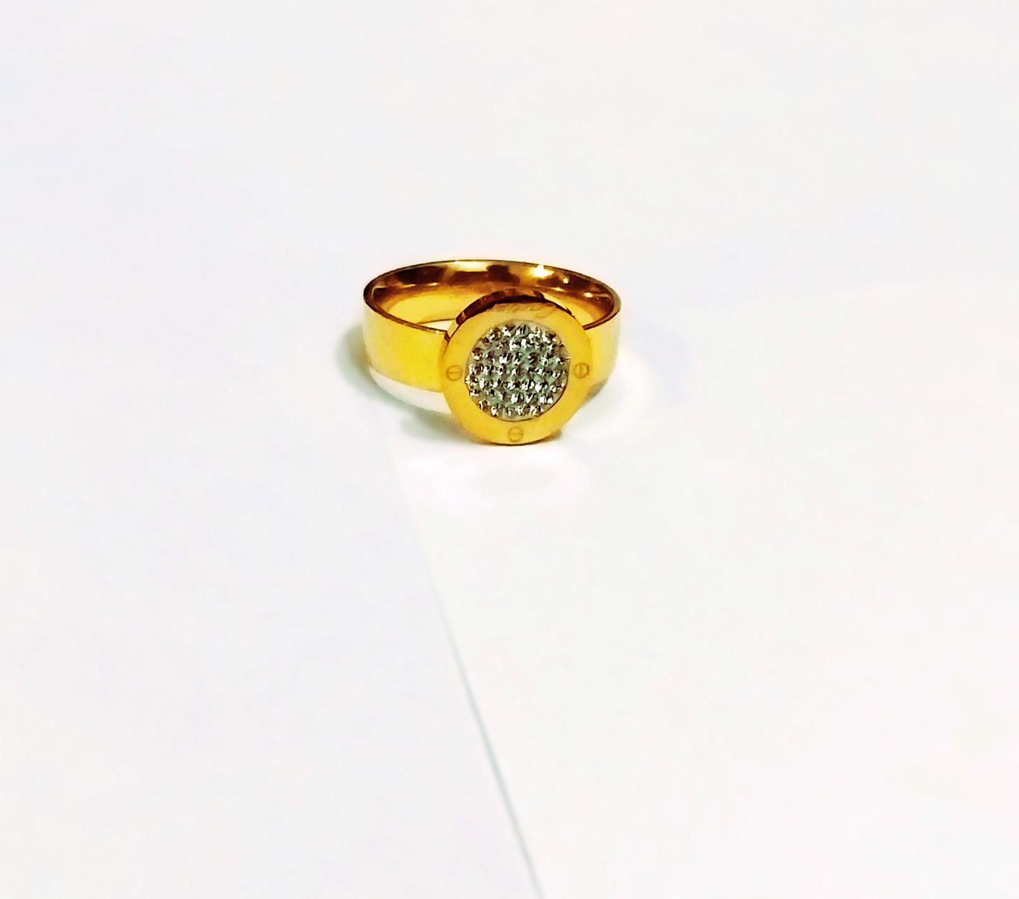 Stunning Stainless Steel Rings for Women with White Shining Crystal Stones | Mazia Fashion
