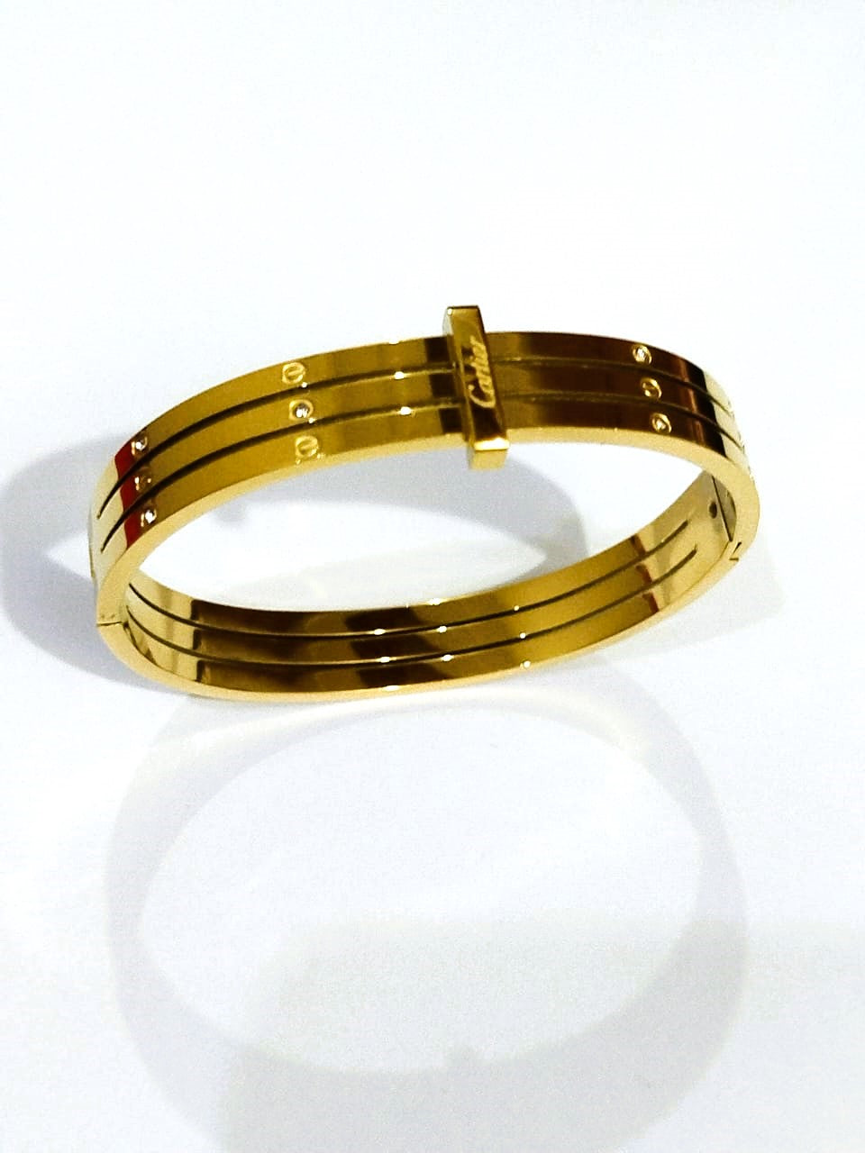 Multi-Layer Crystal Bangle – Stainless Steel Elegant Cuff for Girls | Mazia Fashion