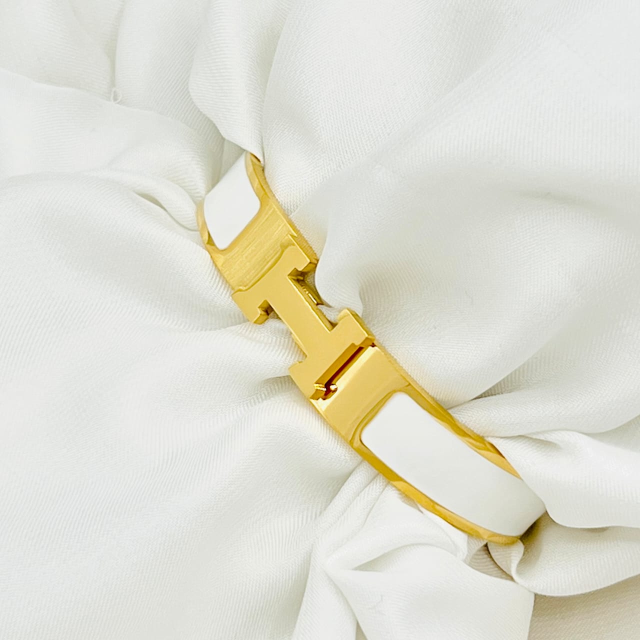 Stainless Steel H Wide Cuff Bangle Bracelet for Women & Girls – Fashion Jewelry Kara