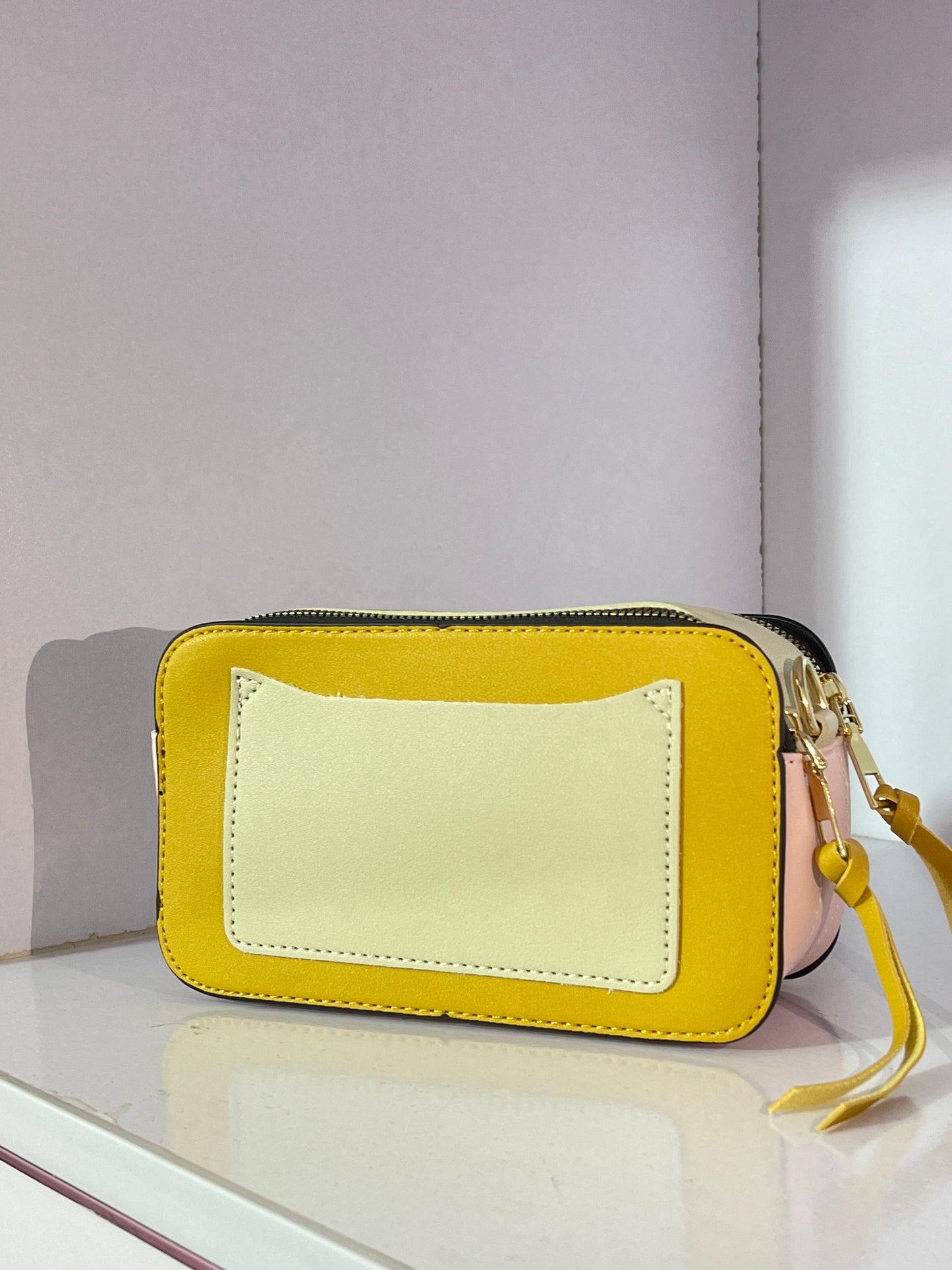 Small Yellow Bag with Sports Strap – Trendy Casual Crossbody for Women | Mazia Fashion