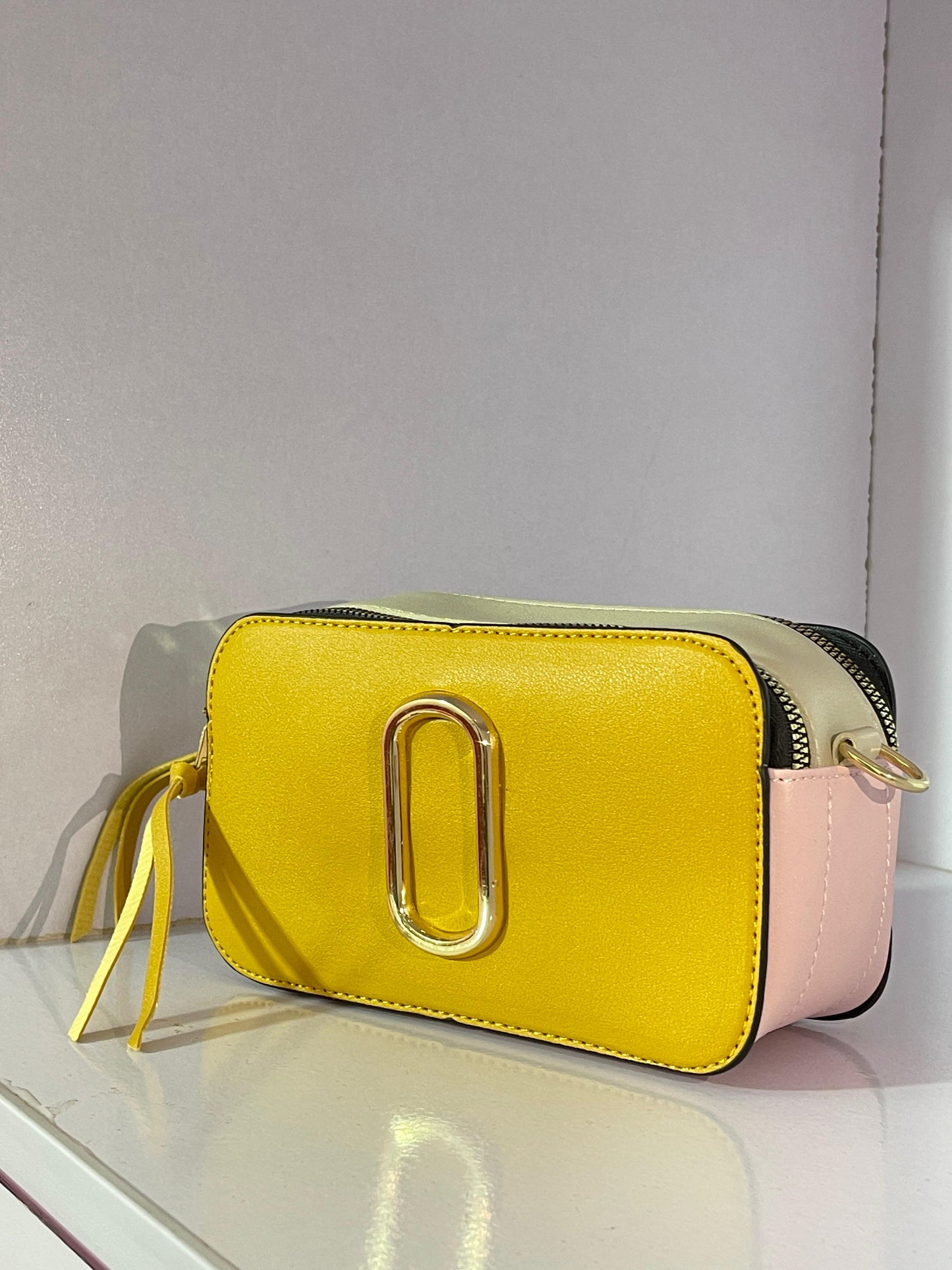 Small Yellow Bag with Sports Strap – Trendy Casual Crossbody for Women | Mazia Fashion