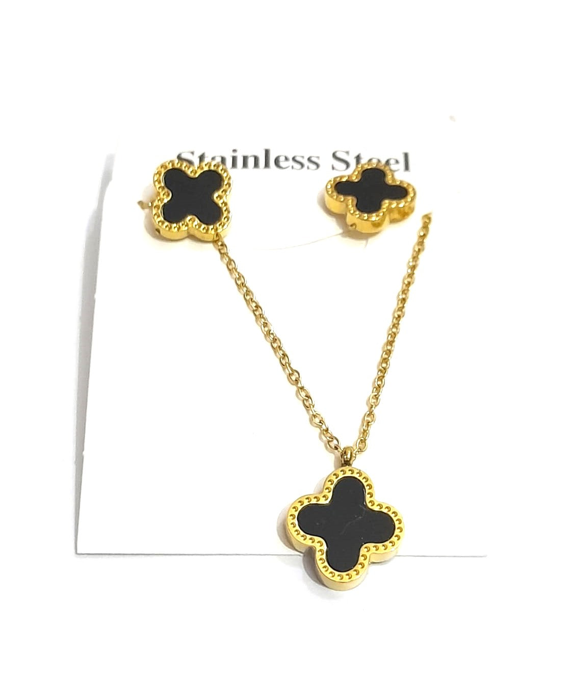 Necklace and Earring Tops Stainless Steel Set for Girls – Elegant & Durable Jewelry by Mazia Fashion