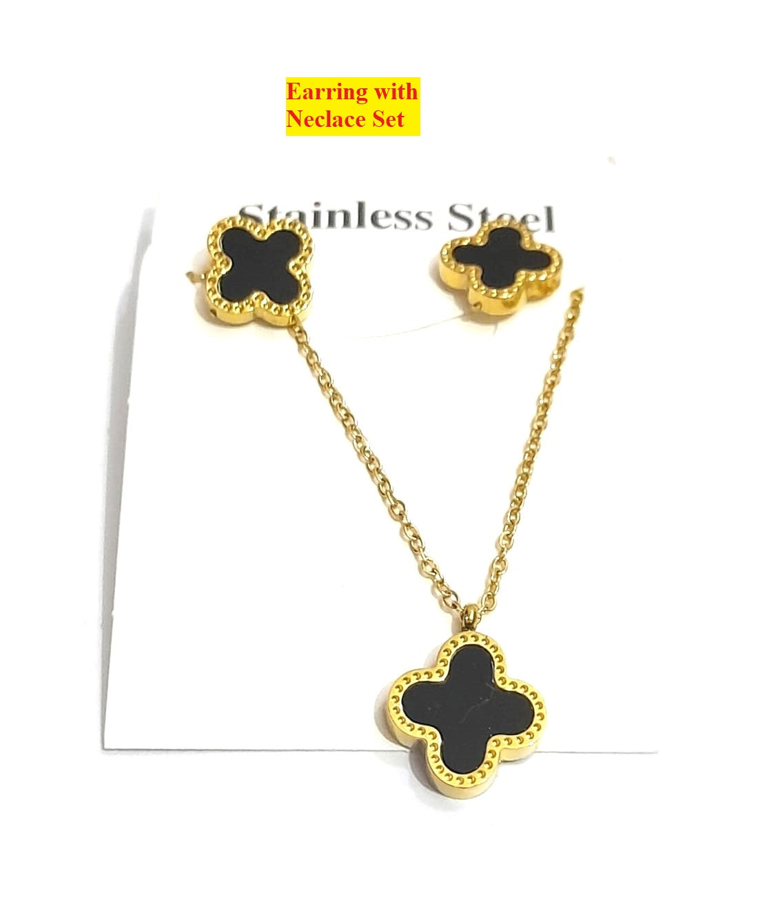 Necklace and Earring Tops Stainless Steel Set for Girls – Elegant & Durable Jewelry by Mazia Fashion