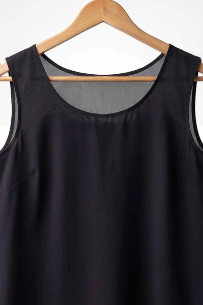 Ready to Wear Long Slip Round Neck Lawn Camisole Shameez | Mazia Fashion
