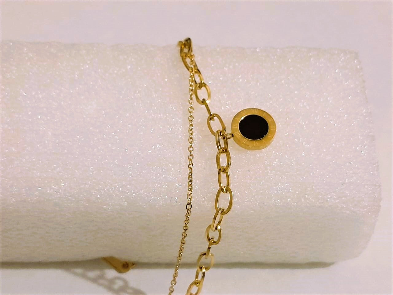 Double Chain Roman Stainless Steel Bracelet - Bracelet for Girls