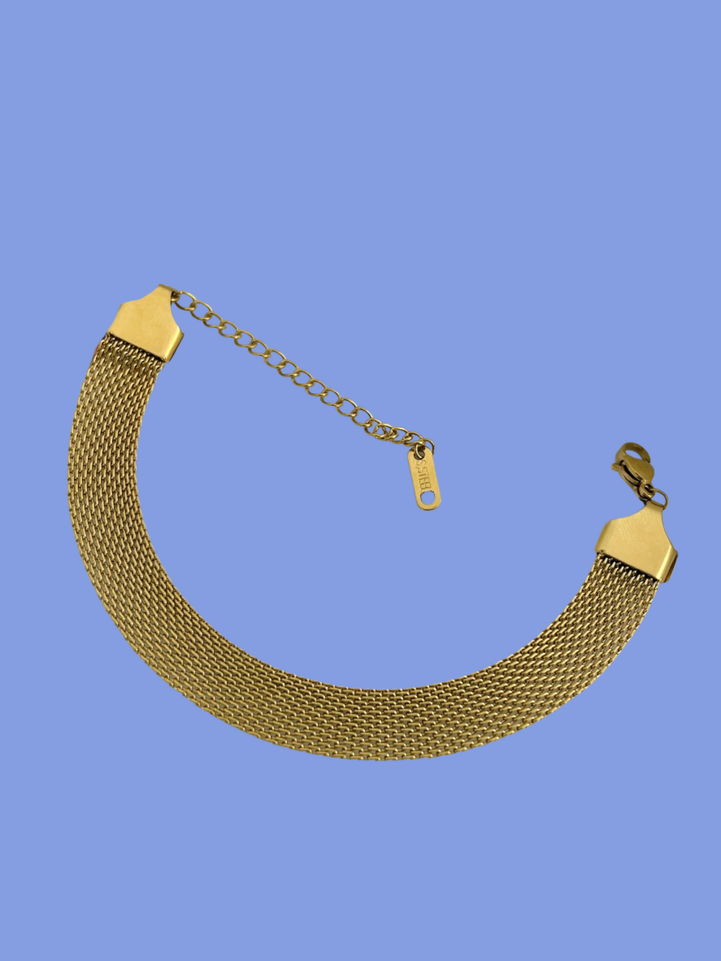Golden Fashion Stainless Steel Chain Bracelet Enhancing Visual Appeal
