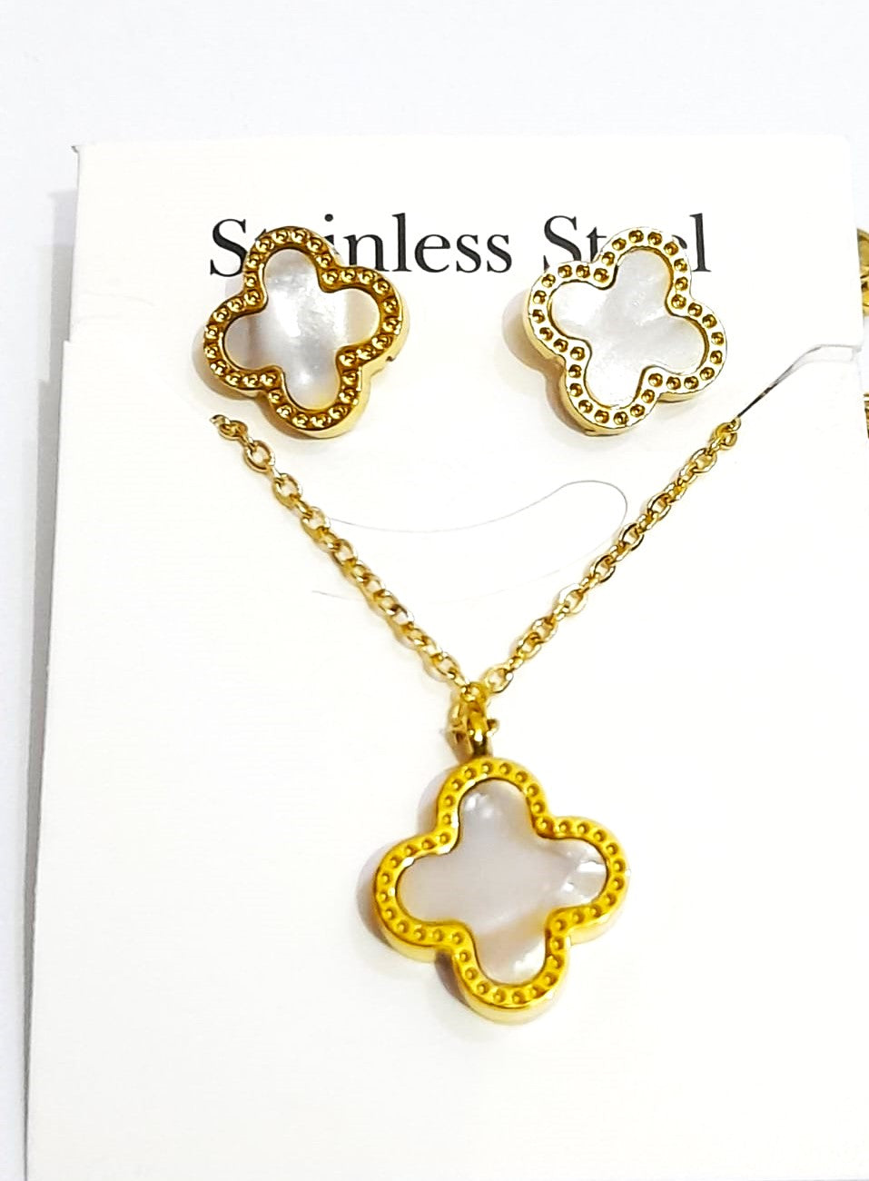 Necklace and Earring Tops Stainless Steel Set for Girls – Elegant & Durable Jewelry by Mazia Fashion