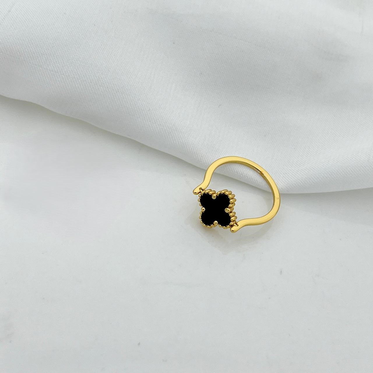 Golden Flower Ring for Girls Stainless Steel Girls' Jewelry