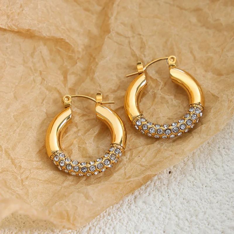 Mazia Premium Quality Earring - Golden Hoop Earrings | Elegant Ear Jewelry for Women