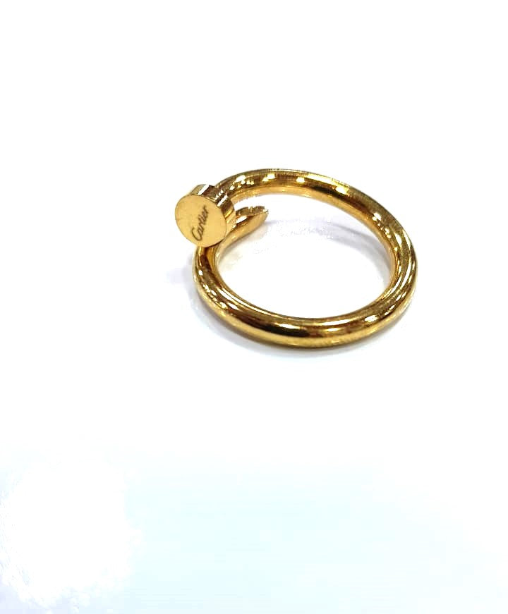 Nail Keel Ring - Golden Stainless Steel Ring for Girls | Mazia Fashion