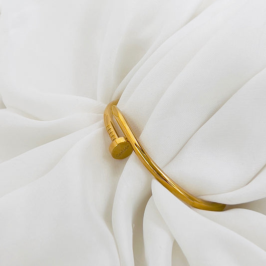 Nail Keel Design Stainless Steel Bangle for Girls – Stylish & Durable | Mazia Fashion
