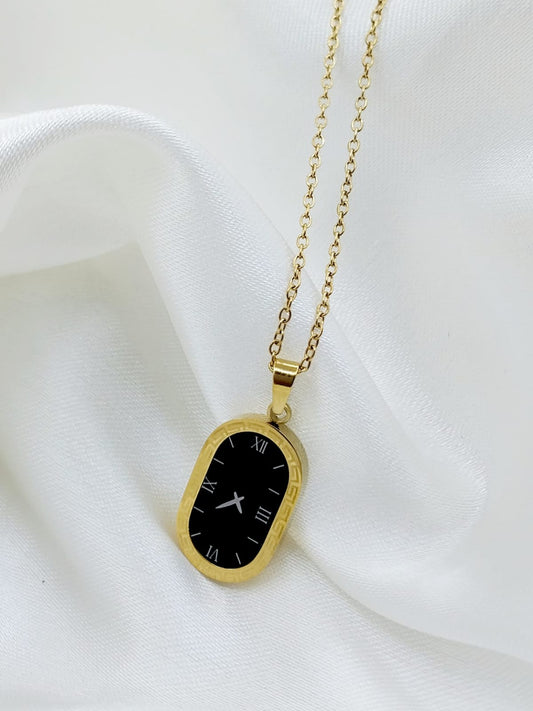 Necklace Watch Style – Stylish Stainless Steel Pendant Timepiece Mazia Fashion