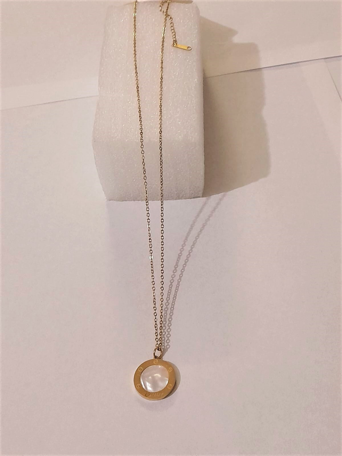 Stainless Steel Chain Necklace with Pendant for Girls | Mazia Fashion