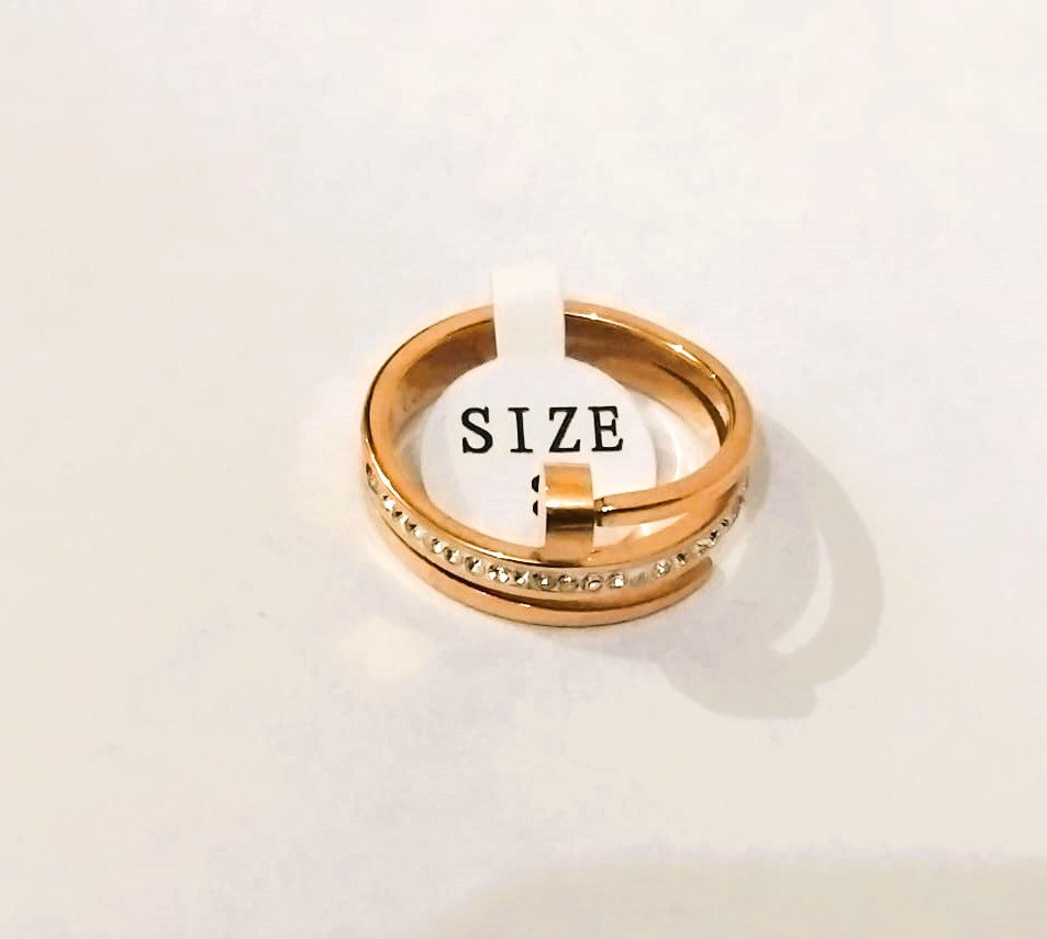 Mazia Fashion Nail Keel Ring - Golden Adjustable Ring for Girls | Stylish Jewelry Accessory