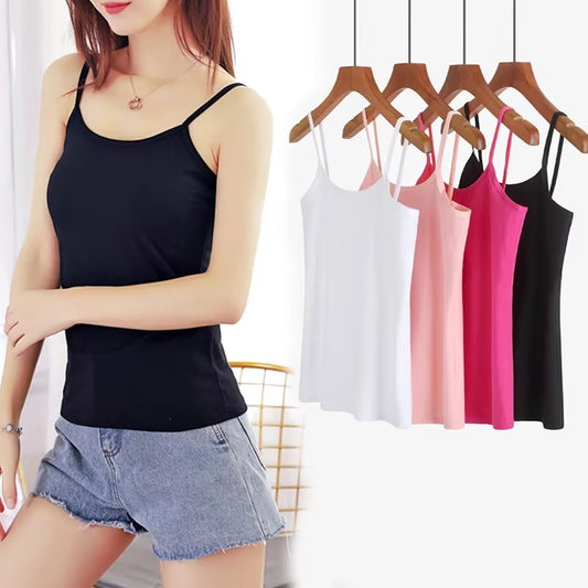 Women’s Cotton Sleeveless Crop Tank Top – Casual Summer Vest for Gym & Daily Wear | Mazia Fashion