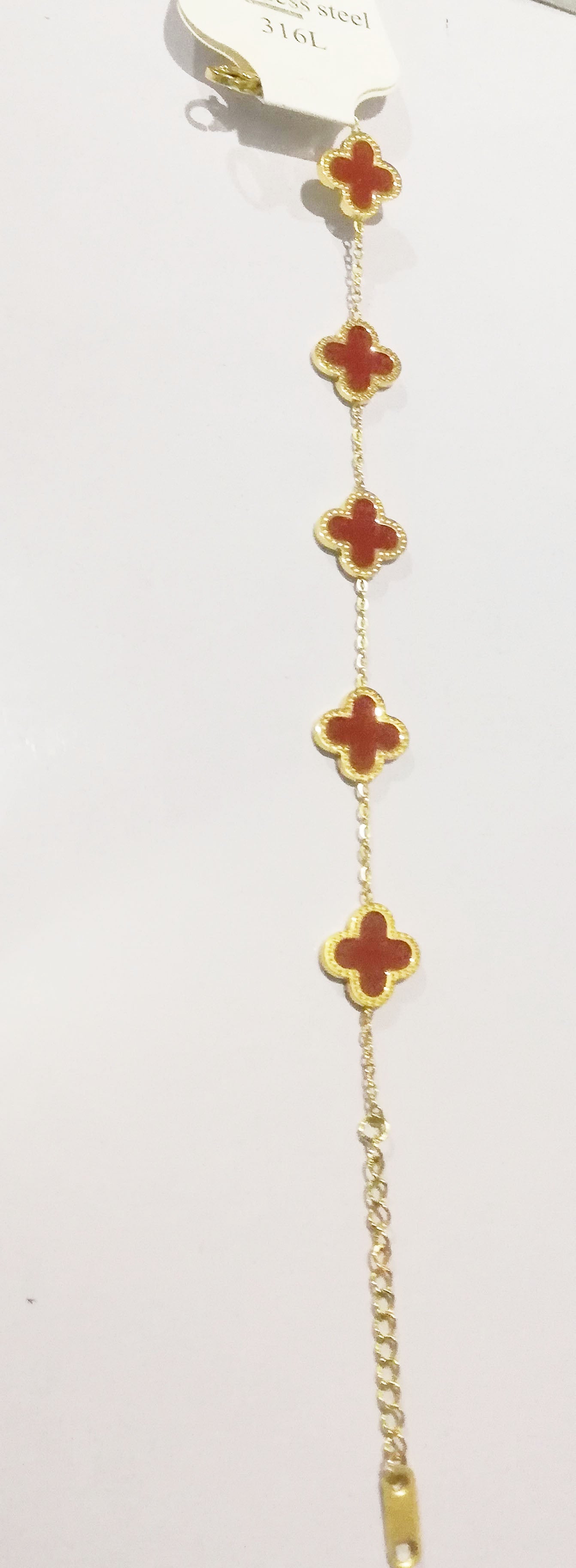 Clover Bracelet Stainless Steel Adjustable for Girls & Women – Elegant Jewelry by Mazia