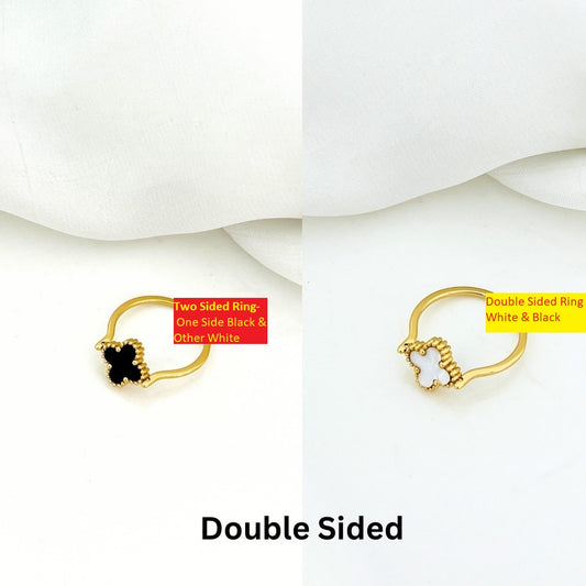 Golden Flower Ring for Girls Stainless Steel Girls' Jewelry