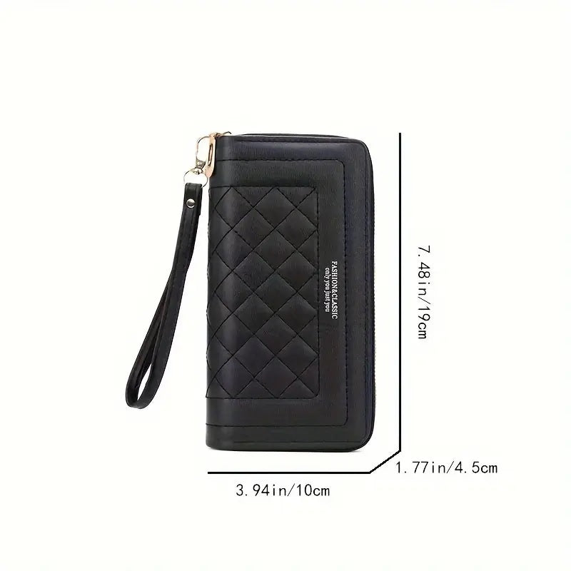 Women's Double-Layer Clutch Wallet - Portable Card Holder, Coin Purse & Phone Pouch Mazia Fashion