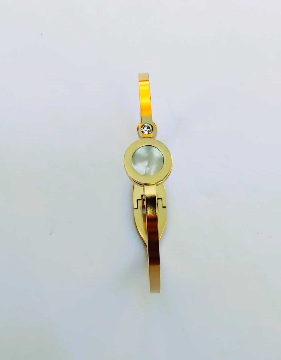 Golden Roman Bangle for Girls - Stainless Steel Bracelet