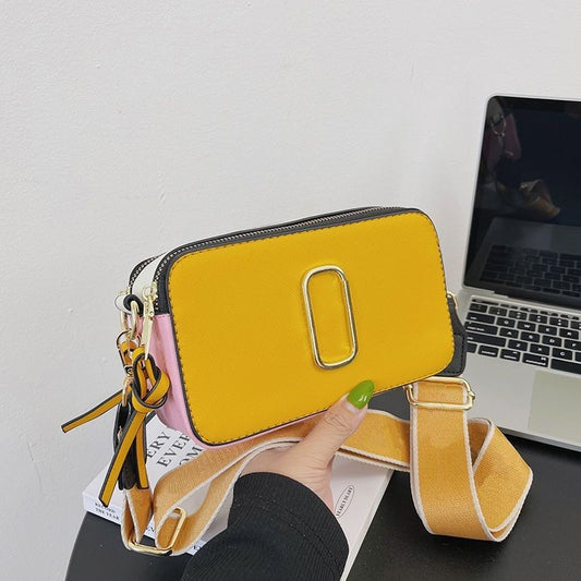 Small Yellow Bag with Sports Strap – Trendy Casual Crossbody for Women | Mazia Fashion