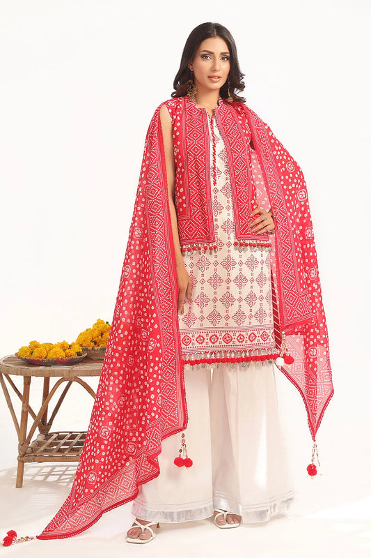 Gul Ahmed 3 Piece Unstitched Printed Lawn Suit CL-42316 A