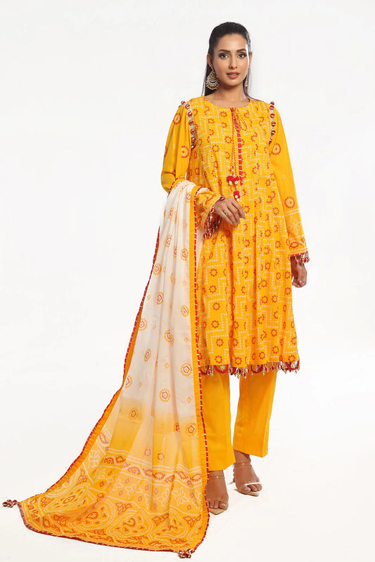 Gul Ahmed 3 Piece Unstitched Printed Lawn Suit CL-52170 A